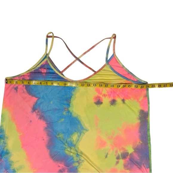 SHEIN Curve Plus Tie Dye Criss-Cross Cami Dress Size 3XL - Picture 5 of 12